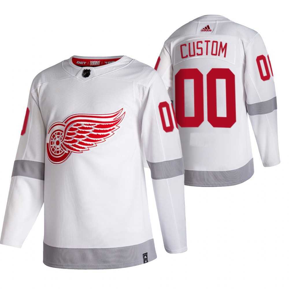 Detroit Red Wings Customized White Adidas 2020-21 Reverse Retro Alternate Jersey,We sell and wholesale Detroit Red Wings Customized White Adidas 2020-21 Reverse Retro Alternate Jersey on line form chian!